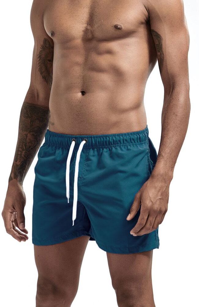 UXH Fashion Men Swim Trunks Fit Sexy Swimwear Beach  Sport short Pants