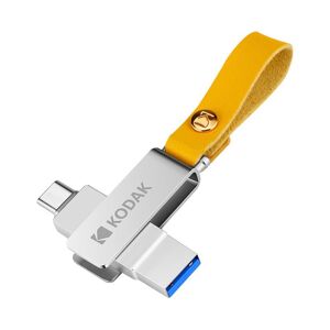 Kodak K243C Metal USB3.1 USB Flash Drive Pendrive 32GB/64GB/128GB/256GB Type c flash drive landyard for keys usb for smartphone