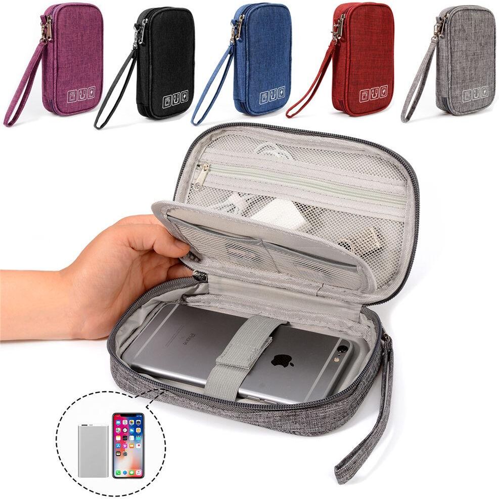 Great Mall Travel Gadget Organizer Bag Portable Digital Cable Bag Electronics Accessories Storage Case Pouch for Earphone USB Cable Hard Disk Flash Drive Charger