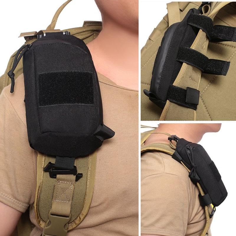 The Red Sun Tactical Tool Bag Cell Phone Bag Hunting Accessory Bag Shoulder Strap Bag Compact Outdoor Sports Bag