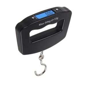 HOD Health&Home 50Kg / 10G Hook Electronic Portable Scale Black