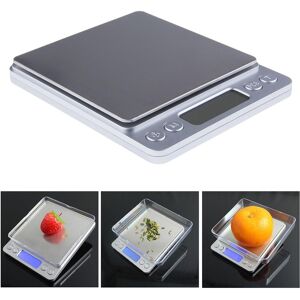 gilroy 3kg/0.1g 500g/0.01g Stainless Steel Digital LCD Kitchen Jewelry Electronic Scale