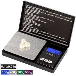 Crazy3C Kitchen Jewelry Electronic Digital Pocket Scale 0.1/0.01g Precision Mini Jewelry Weighing Scale Backlight Digital Gram Scale