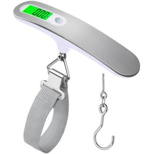 MENGN Top Stainless Steel Brushed Luggage Scale Portable Portable Scale Electronic Weighing Courier Scale Luggage Travel Scale Electronic Portable Scale