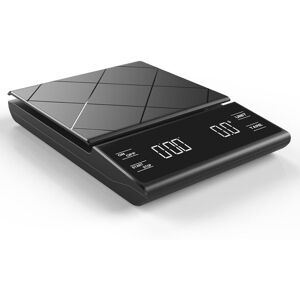 TOMTOP JMS Coffee Scale with Timer Digital Kitchen Scale LED Display Tare Function 3000g/ 0.1g Portable