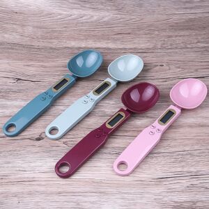 Meiteai-All Mini Kitchen Electronic Spoon Scale LCD Display Highly Accurate Digital Scales Home Kitchen Food Baking Herbs Weighing Tools