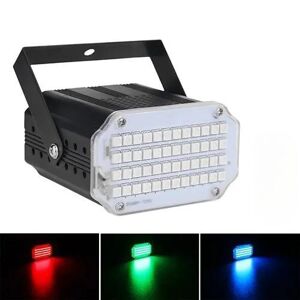XuYiEC 48 Led Rgb Strobe Lights Disco Dj Party Holiday Christmas Music Club Sound Activated Flash Stage Lighting Effect