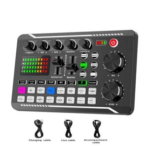 Trendy Music F998 Bluetooth-compatible Sound  Card  Mixer  Kit Studio Recording Phone Computer Live Audio Mixer