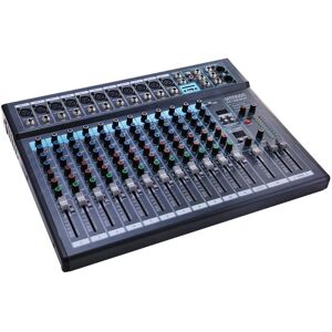 ammoon MX-1200USB-BT 12-Channel Mixing Console Mixer Built-in 16 DSP Effects +48V Phantom Power