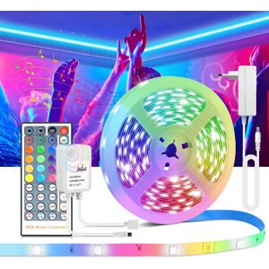 MALITAI Sound Sensor LED Light Strip RGB 12V Music Sync Neon Lamp Tape Built-in Microphone For Christmas Party Disco DJ Home Decoration EU or US Adapter