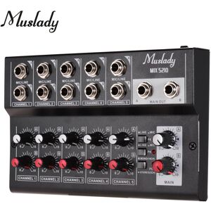 TOMTOP JMS Muslady MIX5210 10-Channel Mixing Console Digital Audio Mixer Stereo for Recording DJ Network Live