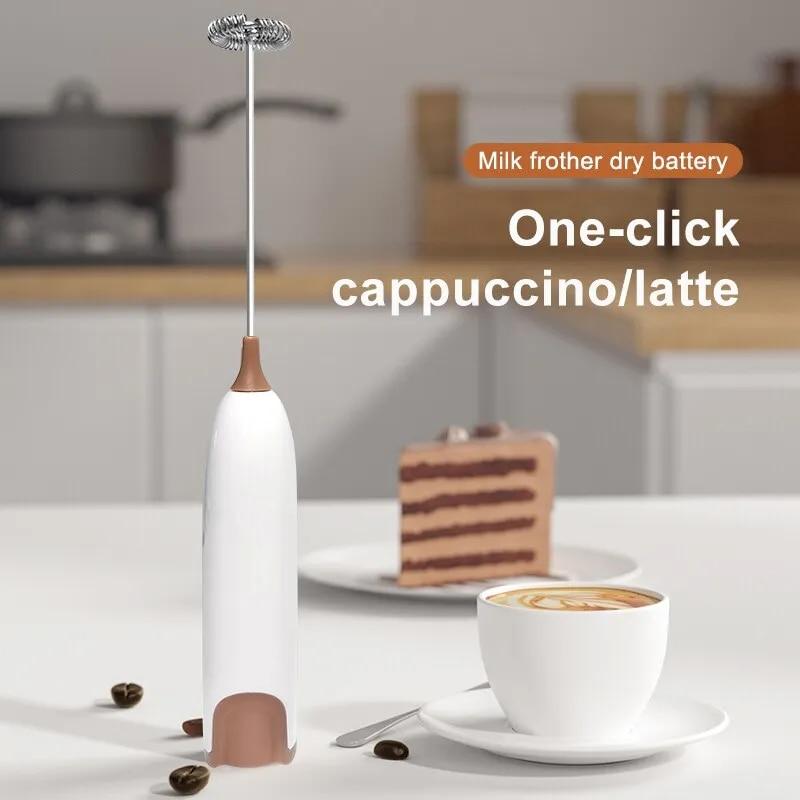 SEEQS Electric Milk Frother Kitchen Drink Foamer Mixer Stirrer Coffee Cappuccino Creamer Whisk Frothy Blend Egg Beater