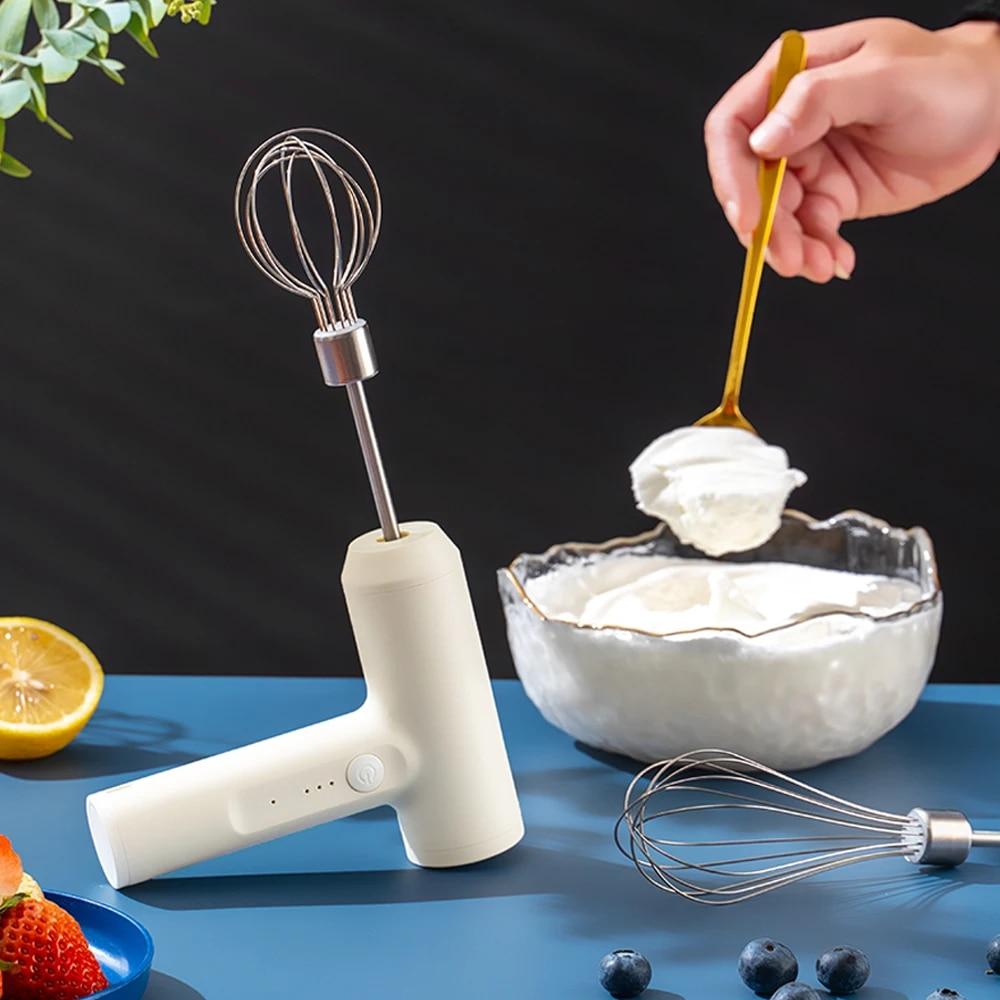 TOP-KITCHEN-MALL 1 PCS Wireless Electric Food Mixer Portable 3 Speeds Egg Beater Baking Dough Cake Cream Mixer Kitchen Tools