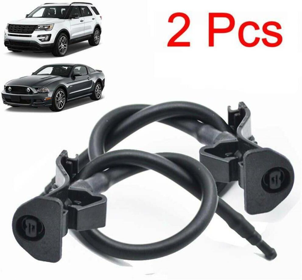 loverapple 2x Windshield Wiper Washer Nozzle Jets For Ford Explorer MK5 11-18 Mustang 10-14