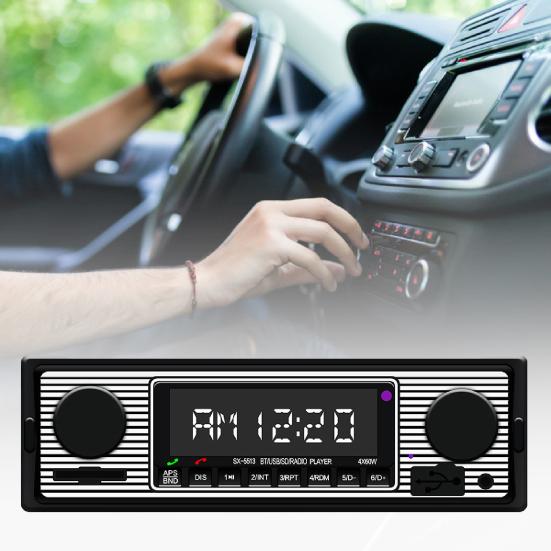 Car Accessories 5513 1 Din Bluetooth-compatible 4.0 USB2.0 FM Radio AUX Input Remote Control Car MP3 Player