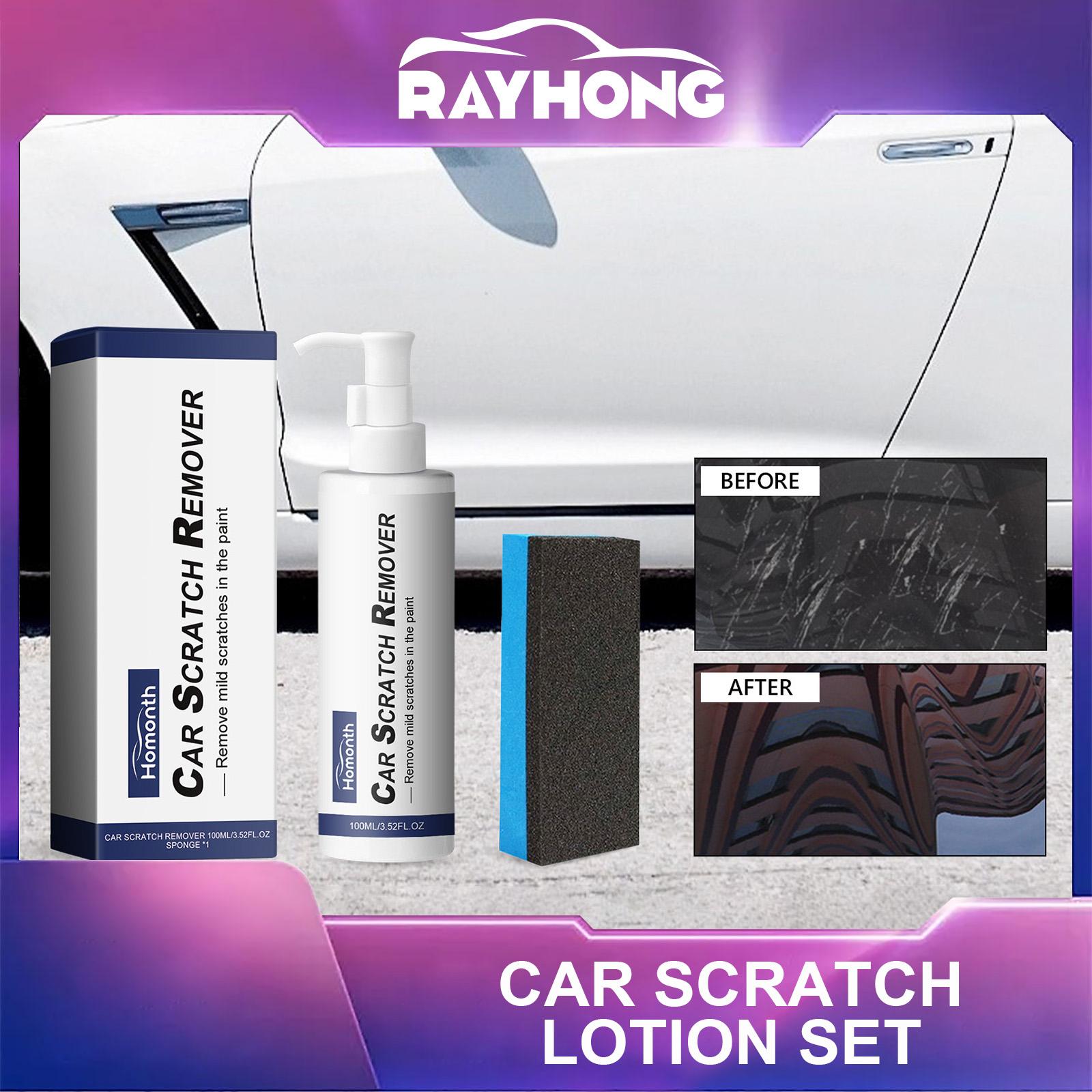 YEGBONG Homonth Car Scratch Lotion Set Car Body Paintwork Maintenance Renovation Decontamination Efficient Cleaning Brightening Polishing Care Lotion