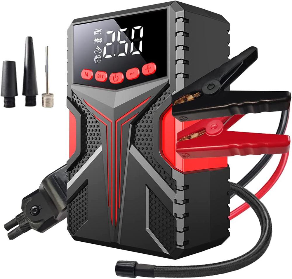 TOMTOP JMS Multifunctional Jump Starter with Air Compressor 1500A Peaks Battery Booster Power Pack (Up to 6.5L