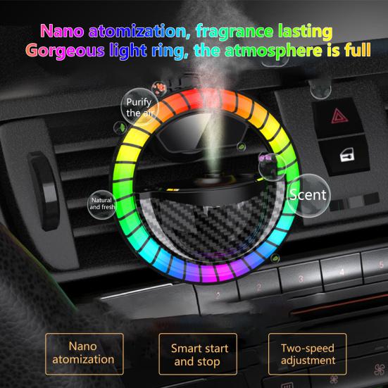 Car Accessories Practical Car Aromatherapy Diffuser 2-speed Adjustment Low Power Consumption Decorative