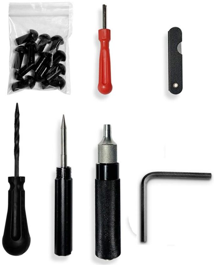 loverapple 7x Motorcycle Tire Puncture Repair Kit Mushroom Plug Auto Tyre Wheel Repair Tool