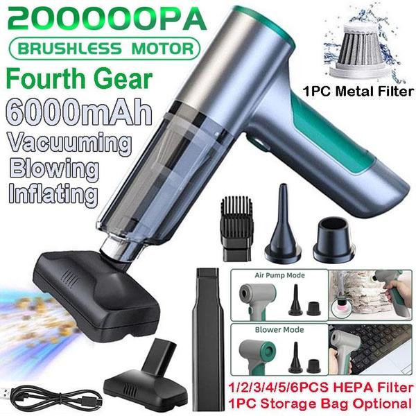 Walmart online New 3in1 Powerful Wireless Car Vacuum Cleaner 200000PA Multi-function Vacuum/inflatable/brushless Motor 4 Speed Adjustment Portable Household Cleaner