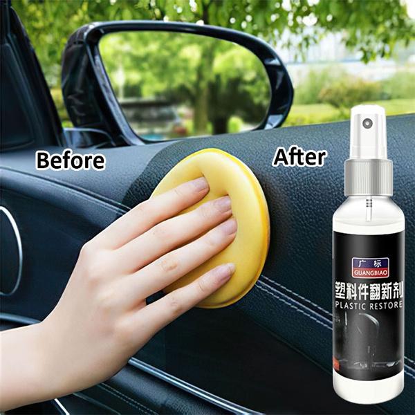 Flawless clothing 100ml Plastic Parts Retreading Agent Wax Instrument Panel Auto Interior Auto Plastic Renovated Coating Car Light Cleaner