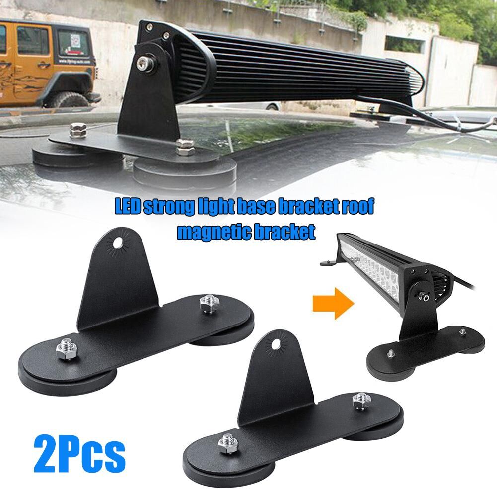 Automobile Repair Products LED Light Car 2Pcs Roof Strong Base Mount Bracket Magnetic Holder