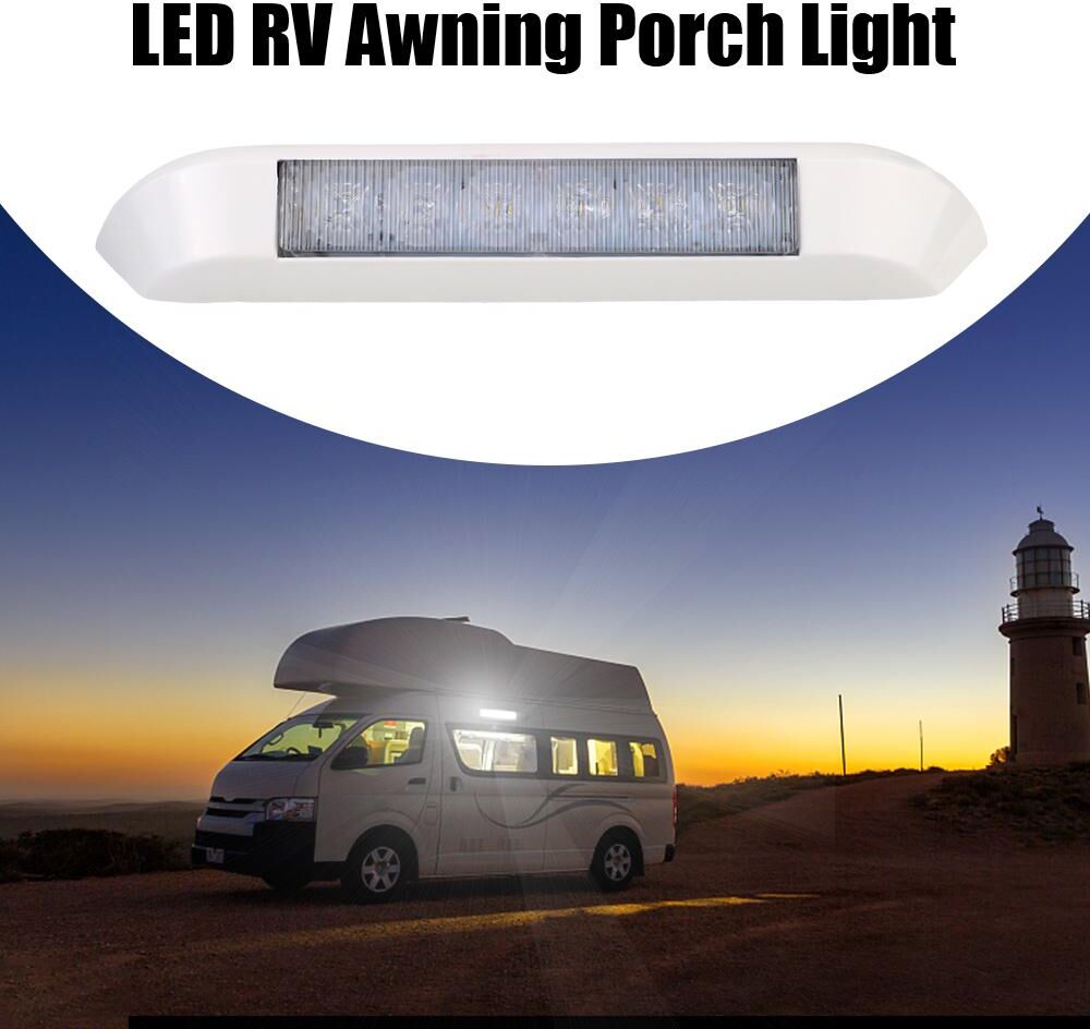 LEEPEE Automotive Parts Wall Lamps Motorhome Caravan Interior LED Awning Porch Light For RV Van Camper Trailer Waterproof 12V Car Accessories