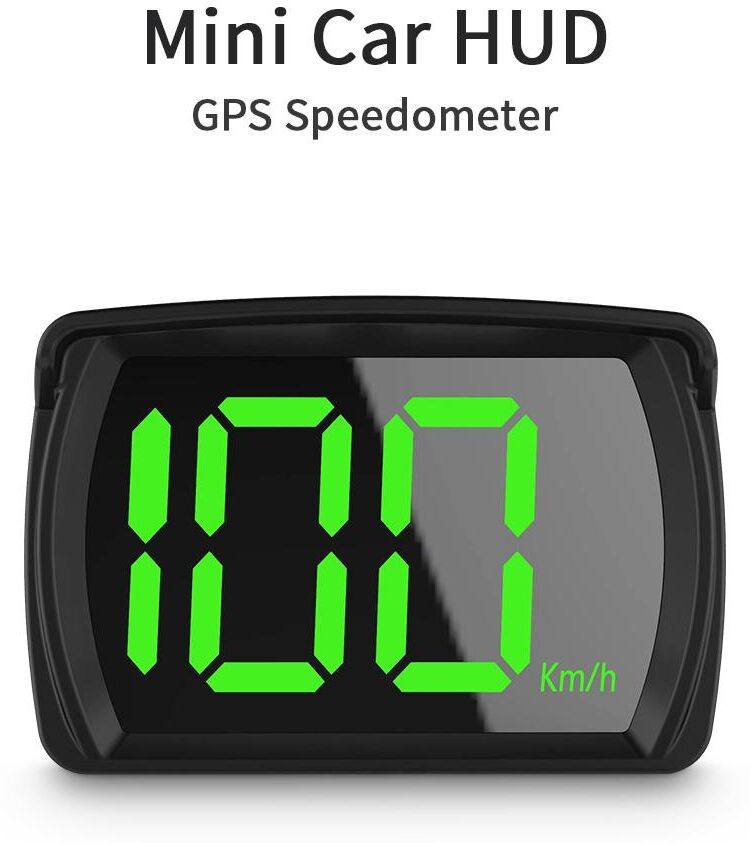 LEEPEE Automotive Parts KMH Car Accessories GPS Digital Head-Up Display Big Font Speedometer Car HUD 2.8 Inch For Car Truck Bus Plug and Play