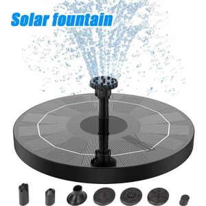 ConvenientMall Outdoor Garden Decoration Mini Solar Water Fountain Pool Pond Waterfall Fountain Bird Bath Solar Powered Fountain Floating Water