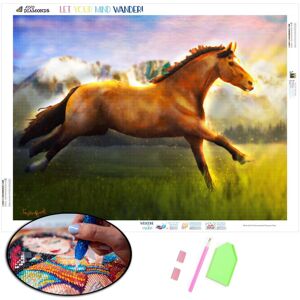 FIYO Full Square/Round Diamond Painting Animal Pictures Of Rhinestones 5D DIY Diamond Embroidery Sale Horse Mosaic Wall Art Hone Decoration