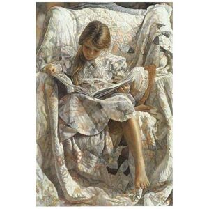 FIYO Diamond Painting A Girl Reading A Book Diamond Embroidery Full Drill Cross Stitch Wall Sticker