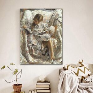 FIYO Diamond Painting A Girl Reading A Book Diamond Embroidery Full Drill Cross Stitch Wall Sticker