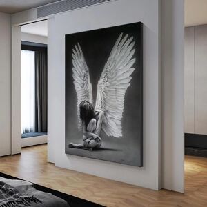 aidegou10 Angel Woman Picture for Home Decor Big Large Size Canvas Paintings On Wall Loft Frameless Bedroom Decor Art Poster