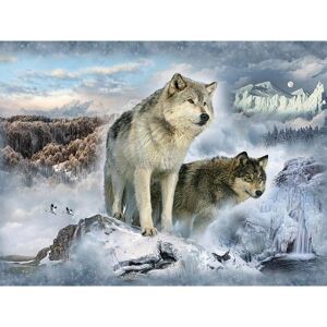 FIYO Diamond painting product Diamond Painting Wolf Diamond Embroidery Full Display Winter Animals Picture Rhinestones Diamond Art