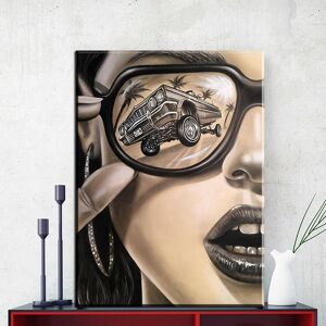 FIYO Diamond painting product Modern Sunglasses Fashion Woman Canvas Painting Wall Art Picture Diamond Painting Home Decor