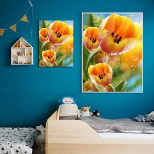 FIYO 5D Diamond Canvas Paintings Full Drill Scenery Flower Embroidery Picture Wedding Decor Valentine Day