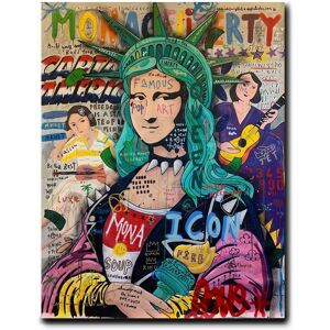 Redamancy Gallery Mona Lisa Liberty Graffiti Art Paintings on the Wall Posters and Prints Matisse Classical Luxury Canvas Pictures Home Decor