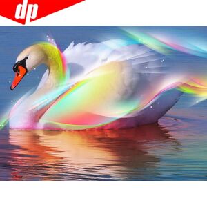 FIYO 5d Diamond Painting Full Drill Round Animals Diamond Embroidery Sale Swan Pictures