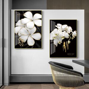 Lisa Gallery HD Prints Home Decor Abstract Golde Paintings Poster Flowers Leaves Wall Art Canvas Modular No Frame Pictures For Living Room