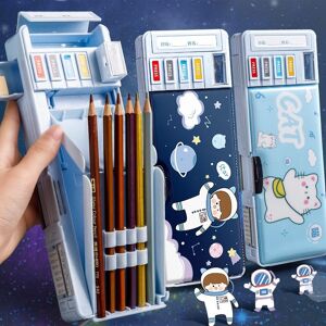 E-homekit Deformed cute pencil case school Stationery storage box Cartoon pen case Plastic pen bag for kids big box School