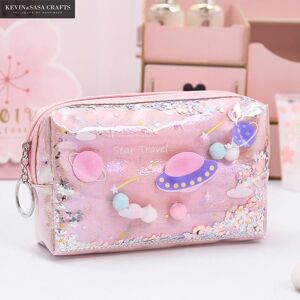 Best goods for best you Star Pencil Case Glitter Large Capacity Pencilcase School Pen Makeup Case Supplies Pencil Bag School