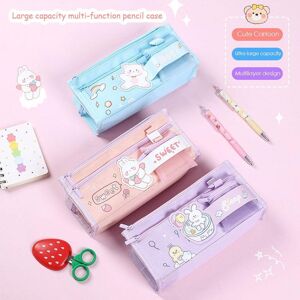 RokstaMe The New Cartoon Cute Large Capacity Pencil Bag Pencil Case Multifunctional