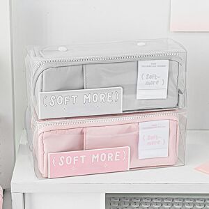Cheer up-student Large Capacity Pencil Bag Stationery Holder Box Ins Style Pen Case Zipper Pencil Pouch Student School Supplies
