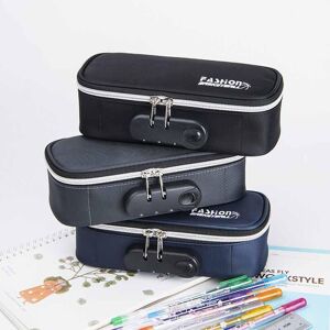 Dress U Up  Fashion Password Pencil Case Pen Holder Large Capacity Stationery Box Coded Lock Office School Storage Bag