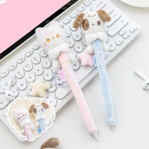 huangkundesign Plush Tablets Pen Protective Case Dog Plush Pencil Sleeve Tablets Pencil Protective Bag  Gel Pen