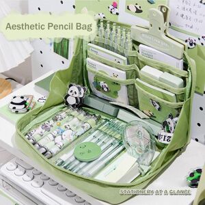 Feilongcater Large Capacity Aesthetic Pencil Bag Cosmetic Pouch Stationery Pouch Pen Pencil Cases  Award Gifts