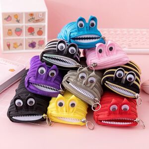 Rainbow HHG Monster Pencil Case for Boys and Girls Students Zipper Pouch Pen Bag Large Capacity Stationery Box Office Supplies Cosmetics Travel Accessories