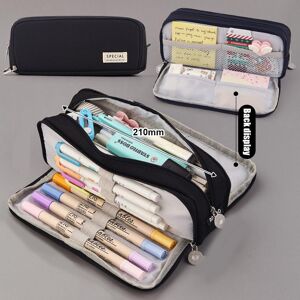 TOMTOP JMS Large Pencil Case for Girls Boys School Aesthetic Zipper Pencil Pouches Cute Kawaii Pencil Case