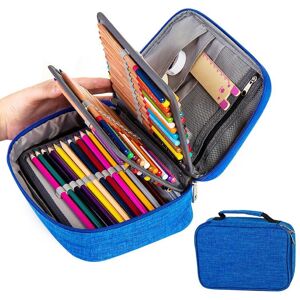 Stationeries Large Capacity 72 Holes Zipper Pencil Case Pen Bag Stationery Storage Pouch