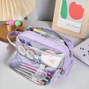 Elberta Large Capacity Pencil Bag Aesthetic School Cases Girl Kawaii Stationery Holder Bag Children Pen Case Students School Supplies